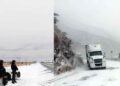 IMÁGENES: Caída de nieve en Chihuahua ocasiona el cierre de varias carreteras