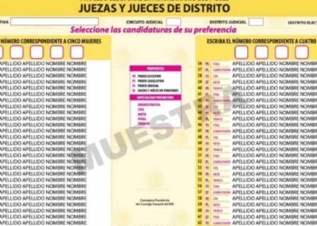 INE diseño boletas