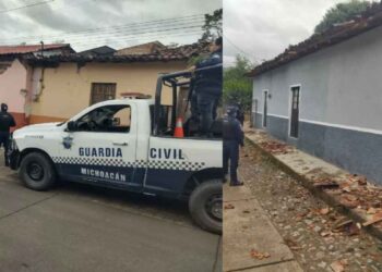 Imágenes: Así luce Coalcomán, Michoacán, tras el sismo de 6.1