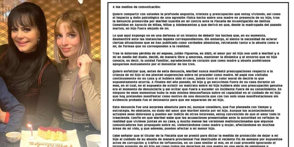 Imelda Garza Tuñón responde sobre la demanda de Maribel Guardia