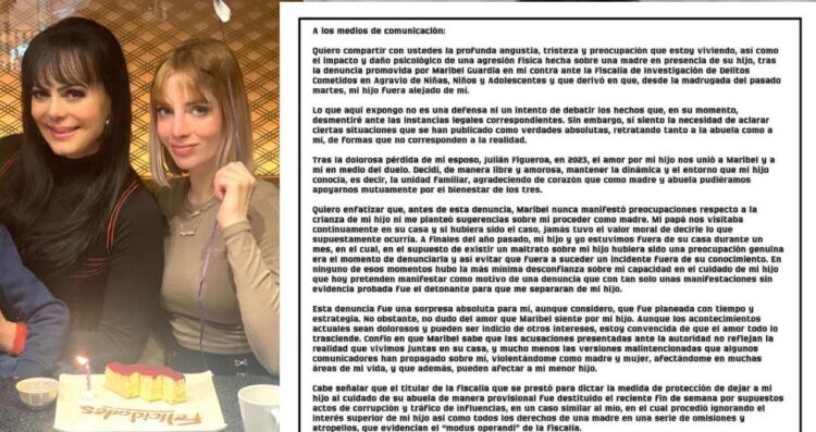 Imelda Garza Tuñón responde sobre la demanda de Maribel Guardia