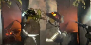 Incendio consume una vivienda en Guadalupe, Nuevo León