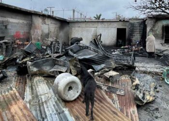 Incendio en Reynosa deja a un joven con quemaduras y a su familia sin hogar