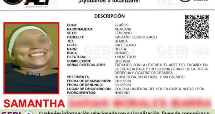 Joven desaparecida en García, Nuevo León es hallada en Guadalajara, Jalisco