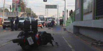 Joven motociclista muere al derrapar en la Carretera Federal México-Pachuca
