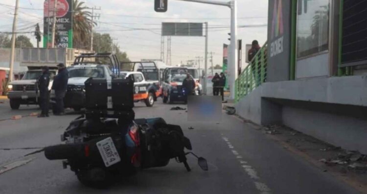 Joven motociclista muere al derrapar en la Carretera Federal México-Pachuca