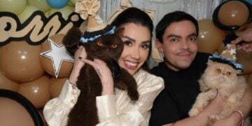 Karime Pindter celebra el cumpleaños de su gato Norris