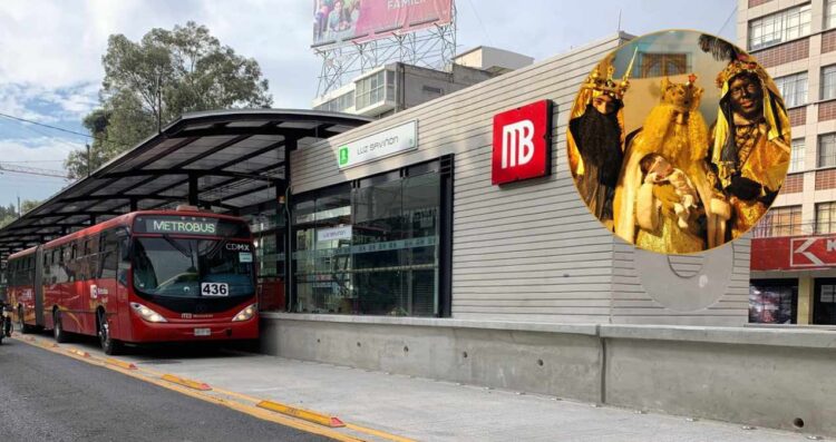 Reyes Magos llega al Metrobús de CDMX