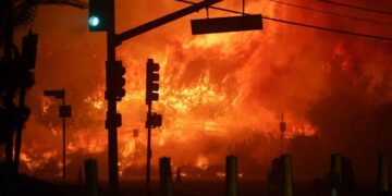 incendio forestal en Los Ángeles
