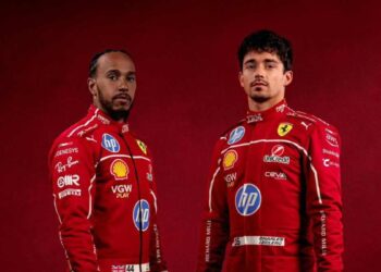 Lewis Hamilton y Charles Leclerc presentan el nuevo diseño de Ferrari para 2025
