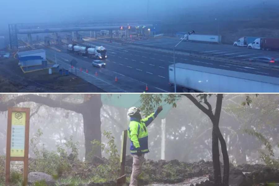 lluvia y neblina en monterrey