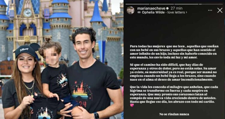 Mariana Echeverría confirma que está embarazada de su segundo bebé