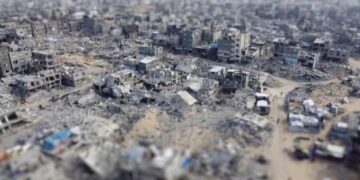 cuerpos bajo escombros Gaza