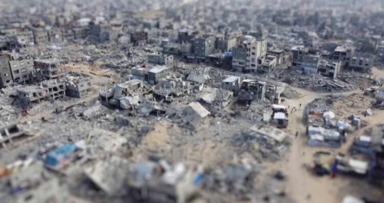 cuerpos bajo escombros Gaza