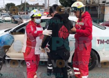 Motociclista causa accidente en bulevar de Ciudad Victoria