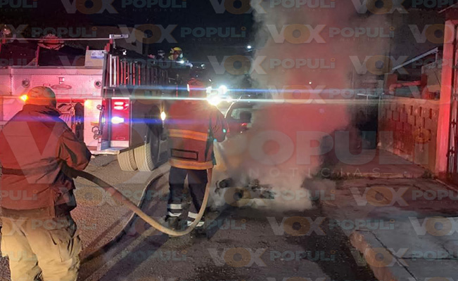 Motociclista pierde su unidad tras incendiarse en calles de Ciudad Victoria