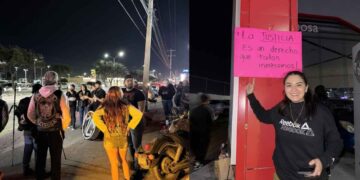 Mujer de Reynosa se hace noticia nacional tras manifestarse pacíficamente afuera de agencia de automóviles MG