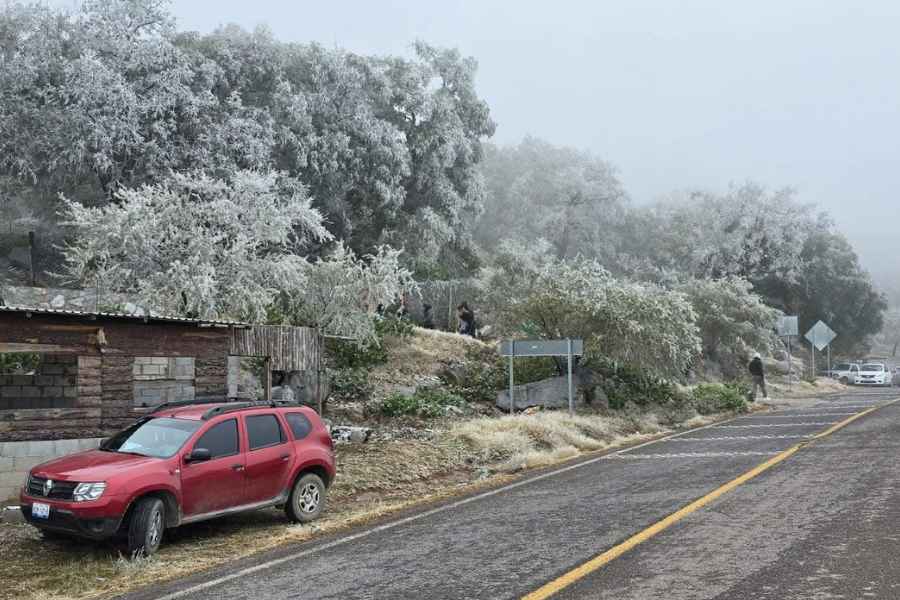 Nevada cubre de blanco el santuario de ‘El Chorrito’ y otras comunidades de Tamaulipas