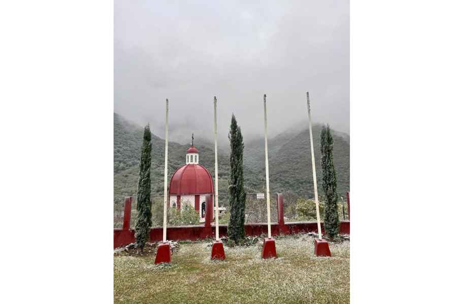 Nevada cubre de blanco el santuario de ‘El Chorrito’ y otras comunidades de Tamaulipas