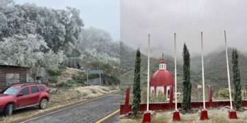 Nevada cubre de blanco el santuario de ‘El Chorrito’ y otras comunidades de Tamaulipas