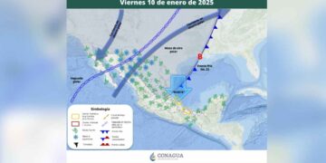 Pronóstico del clima del viernes 10 de enero 2025