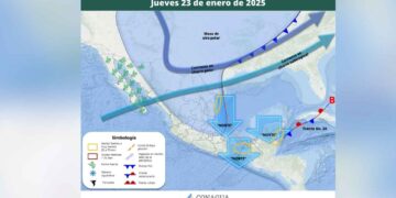 Pronóstico del clima para México jueves 23 de enero de 2025