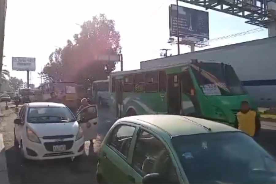 Protestas transportistas en Neza