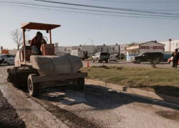 Rehabilitación de calles en Matamoros avanza pese a retos climáticos
