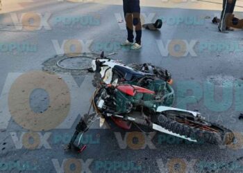 Repartidor resulta herido tras fuerte choque en Ciudad Victoria