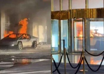 Reportan explosión de un Tesla Cybertruck frente a la Torre Trump en Las Vegas; hay al menos 1 muerto y varios heridos