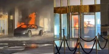 Reportan explosión de un Tesla Cybertruck frente a la Torre Trump en Las Vegas; hay al menos 1 muerto y varios heridos