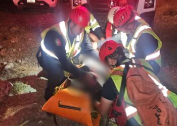 Rescatan mujer lesionada Saltillo