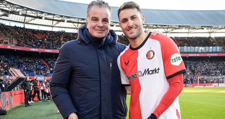 Santiago Giménez llega a su partido 100 con el Feyenoord tras gol ante Utrecht