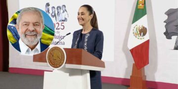 La presidenta Claudia Sheinbaum informó que su homólogo de Brasil, Luiz Inácio Lula da Silva, expresó su solidaridad con los mexicanos que residen en Estados Unidos ante el contexto político con el nuevo gobierno de Donald Trump. “Hablamos de la situación actual, se solidarizó con las y los mexicanos que viven en Estados Unidos, a lo cual agradecí”, comentó Sheinbaum durante su conferencia matutina en Palacio Nacional. Según explicó, ambos mandatarios conversaron vía telefónica sobre temas bilaterales, regionales y la relación con la administración estadounidense. Sheinbaum destacó el gesto del presidente brasileño: “Él hizo la llamada y le agradezco mucho, el presidente Lula es un hombre extraordinario que es un símbolo no solamente de Brasil y la lucha progresista, sino también de América Latina”. Presidente Brasil manifestó su solidaridad con los mexicanos Durante la llamada, también discutieron asuntos relacionados con la CELAC (Comunidad de Estados Latinoamericanos y Caribeños), enfocándose en cómo fortalecer esta organización. Además, tocaron temas educativos, culturales y de solidaridad con Panamá. Sheinbaum señaló que Lula da Silva la invitó a realizar una visita de Estado a Brasil para impulsar la relación bilateral entre ambos países. “Le agradecí muchísimo y ya lo veríamos, también pues evidentemente la invitación para que pueda venir el presidente Lula, pero ya lo iremos viendo”, concluyó Sheinbaum.  Te puede interesar: Así el precio del petróleo tras políticas energéticas de Trump: 24 de enero 2025