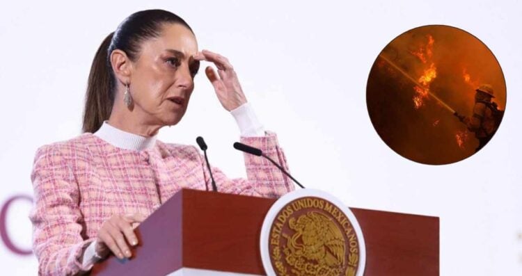 Sheinbaum instruye apoyo a mexicanos afectados por incendios en Los Ángeles