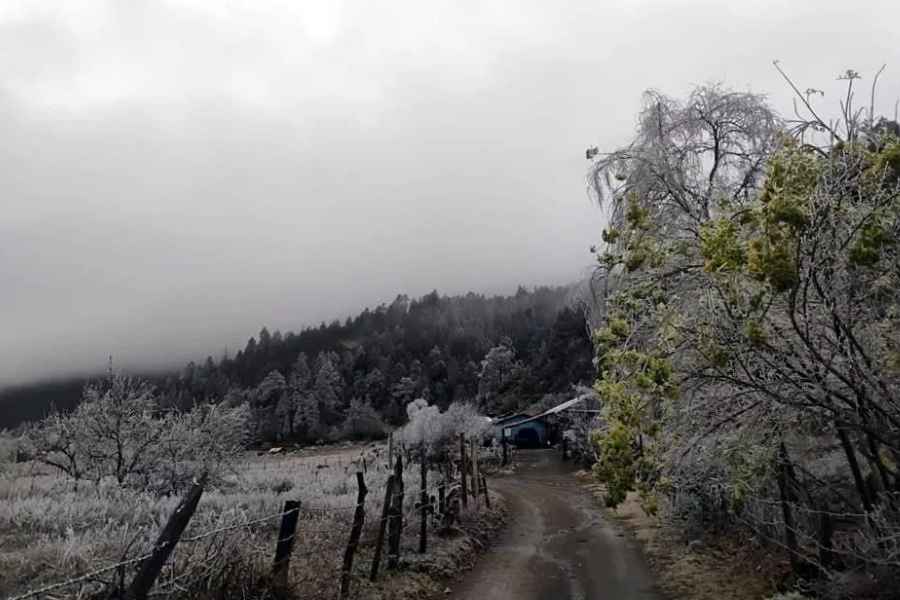 Sierra Santiago bajas temperaturas