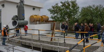 Supervisa alcalde Alberto Granados instalación de nueva bomba en cárcamo del Ejido La Venada de Matamoros
