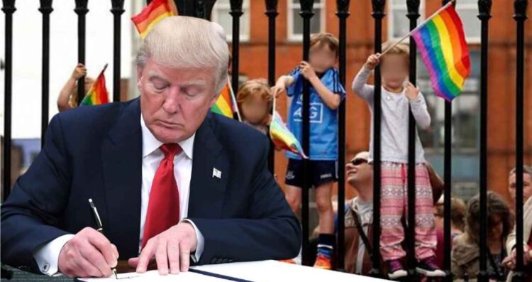 Trump "transición" género menores