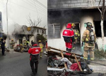 Vivienda se incendia en San Pedro, Nuevo León; hay un muerto y tres intoxicados