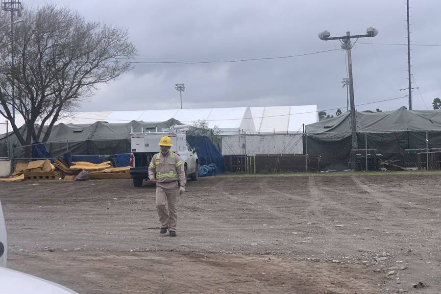 albergue para deportados en Matamoros