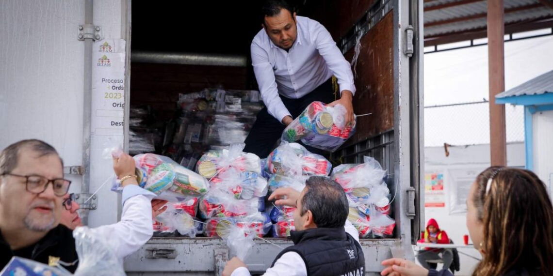 apoyo alimentario a migrantes en Tamaulipas