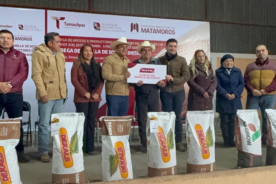 apoyos agrícolas en Matamoros