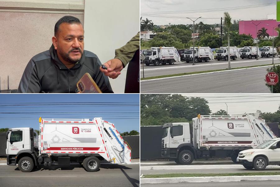 nuevos camiones de basura en Tampico