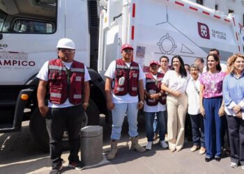 camiones recolectores de basura en Tampico