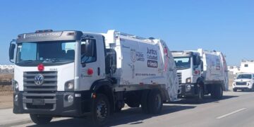 camiones recolectores en Nuevo Laredo