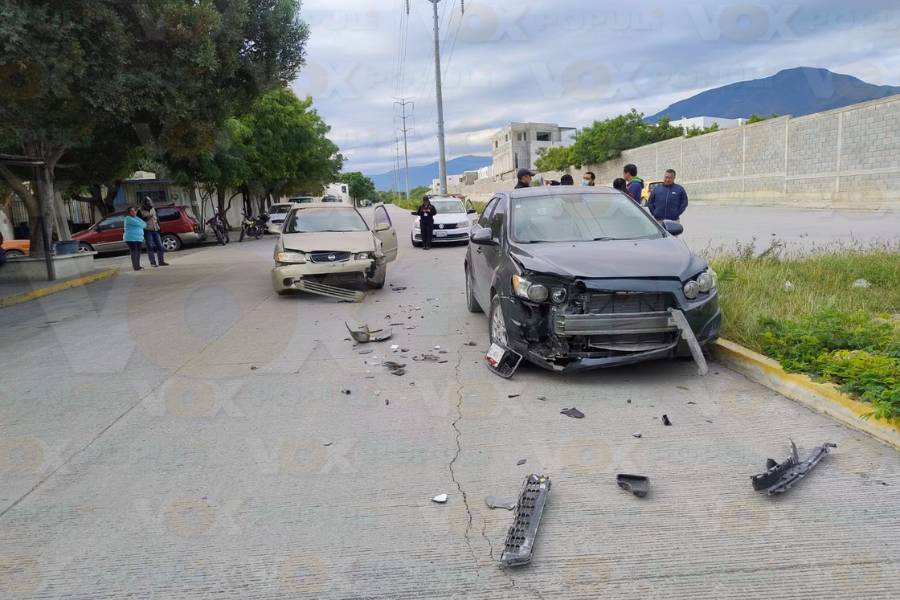 choque aparatoso en victoria