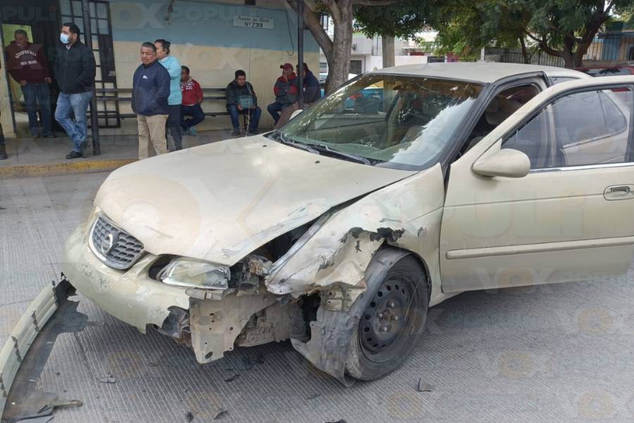 choque aparatoso en victoria