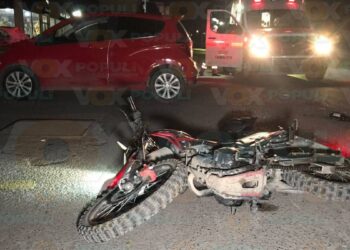 choque de motocicleta en Victoria