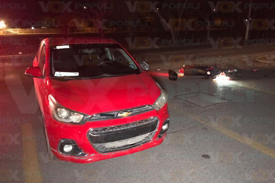 choque de motocicleta en Victoria