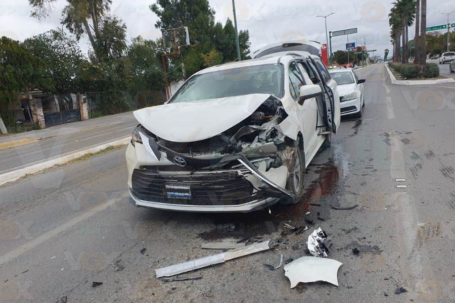 choque en bulevar de Ciudad Victoria